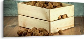 Tablou - Natură moartă de toamnă cu nuci (120x50 cm)