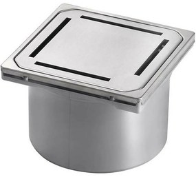 Piesa superioara cu capac din inox Kessel Slot System 125 12 cm, fara cheie