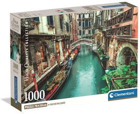 Orașe Venice Canal Italia puzzle 1000 piese Clementoni