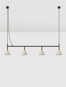 Lustra suspendata moderna CONICO auriu