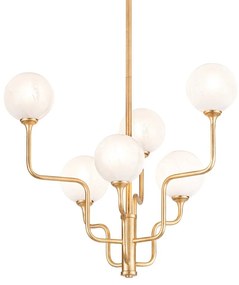 Candelabru design modern ONYX cu 6 surse de lumina