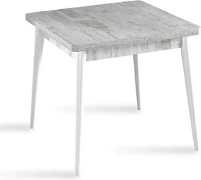 Masa bucatarie Brigitte, patrat, culoare alb 80 cm