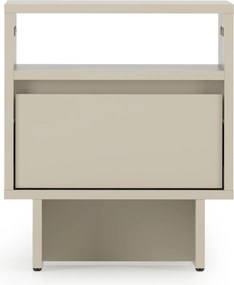 Noptieră Zolia 40 cm cu sertar pe plintă - cașmir