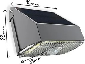 Viking - Lampă solară LED de perete cu senzor LED/3,7V IP54 3000/4000K