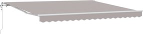 vidaXL Cort electric retractabil Gri deschis 400 × 300 cm