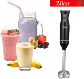 Mixer vertical Zilan ZLN5220 Negru, putere 250W, lame din otel, baza detasabila