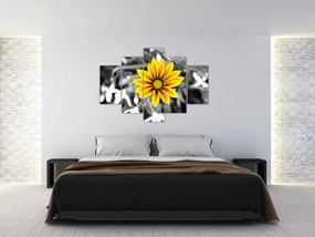 Tablou cu floare galbenă (150x105 cm)