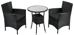 Jusky Set balcon Bayamo - perne negre + gri