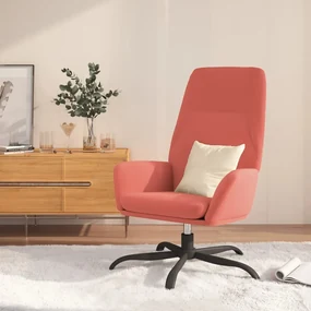 341370 vidaXL Scaun de relaxare, roz, catifea