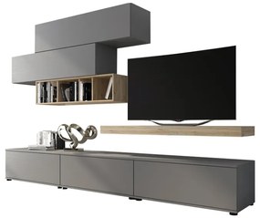 Mobilier Living Culoare Gri / Stejar San Remo, KORFU