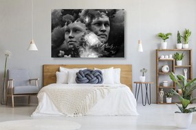 Tablou gândire virtuală în design alb-negru