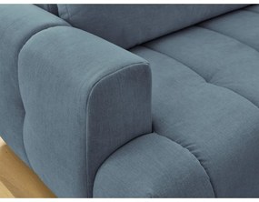 Colțar albastru extensibil/cu spațiu de depozitare (cu colț pe partea dreaptă/în formă de ”L”) Fuji – Bobochic Paris