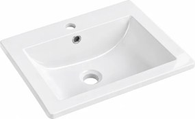 Mexen Lora chiuvetă încastrată în blat 53 x 46 cm, albă - 25365300
