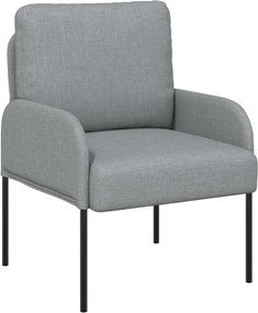 vidaXL Canapele cu pernă 55cm Gri deschis placaj