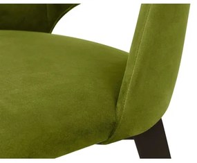 Scaun de dining BOVIO 86x48 cm verde deschis/fag