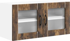 vidaXL Dulap de bucătărie Stejar fumuriu 80 x 31 x 40 cm Lemn compozit