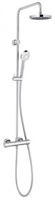Set de dus cu termostat, 1 jet, crom