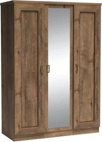 Dulap TEDY Typ T15, stejar lefkas, PAL melaminat, cu 3 usi, 135x57x190