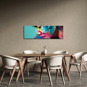 Tablou - Body art (cu ceas) (90x30 cm)