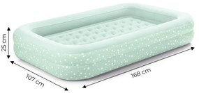 Saltea gonflabilă de catifea pentru copii - 168 x 107 x 25 cm