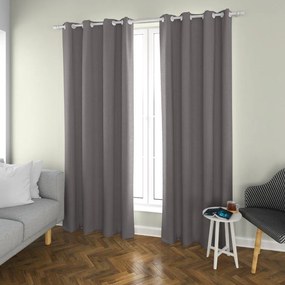 Draperie gri deschis OXFORD 140x250 cm Agățat: Rejansa