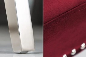 Set 2 scaune stil baroc Castle Deluxe, rosu