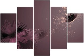 Tablou - Floare și fluture (150x105 cm)