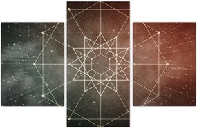 Tablou - Dodecagrama cosmică (90x60 cm)