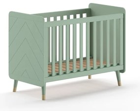 Pătuț în culoarea petrolului din lemn masiv de pin 60x120 cm BILLY – Vipack