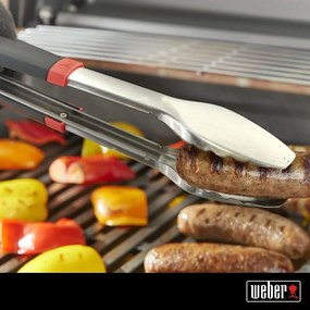 Cleste gratar Weber WB 6317, Otel inoxidabil, Mecanism de inchidere, Negru/Inox