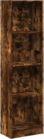 vidaXL Bibliotecă, stejar fumuriu, 40x24x143 cm, lemn prelucrat