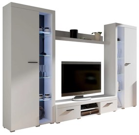 Zondo Mobilier living Rokara Mirjan XL (Alb + beton deschis) (iluminat LED Alb). 1058320