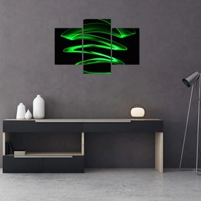 Tablou - valuri neon (90x60 cm)