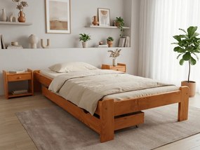 Pat de o persoana ADA 80 x 200 cm, arin Saltele: Cu saltele Deluxe 10 cm, Somiera pat: Fara somiera