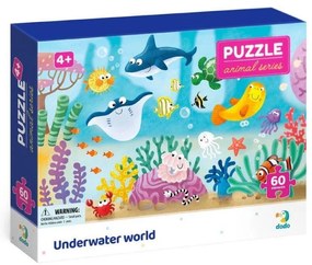 PUZZLE - DISTRACTIE CU ANIMALUTE MARINE ( 60 PIESE) - DODO (DO300378)