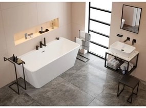 Suport freestanding Deante Mokko cu raft negru mat