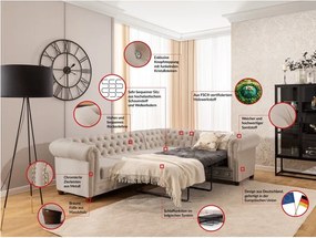 Colțar bej extensibil cu tapițerie din catifea (cu colț pe partea dreaptă/în formă de ”L”) York Blik – Ropez