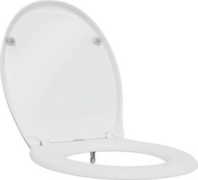 vidaXL Capacul de toaletă Alb 47 x 37 x 4 cm Duroplast