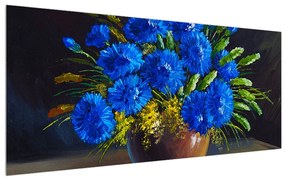 Tablou cu flori alabstre în vază (120x50 cm), în 40 de alte dimensiuni noi