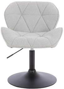 HR111N Scaun Gri Boucle cu Bază Neagră
