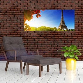 Tablou - toamna la Paris (120x50 cm)