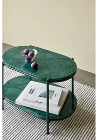 Măsuță de cafea verde-închis din marmură 34x58 cm Nusa – Hübsch