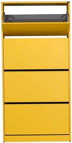 Dulap Pantofi Inalt Adore XL – Pantofar cu Adancime Slim (26 cm) pentru Hol, 4 Compartimente Rabatabile, Capacitate 24 Perechi