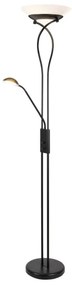 Rabalux 4554 - Lampadar GAMMA TREND 2xE27/15W+1xG9/40W/230V negru