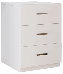 Comoda Birou - Rollbox, 3 sertare Alb, 45 x 62 x 47 cm