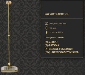 Lustra, Pendul design LUX realizat manual LAVONE