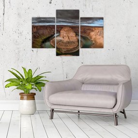 Tablou cu lac în stânci (90x60 cm)