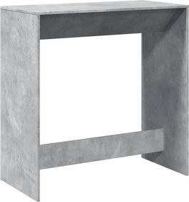 vidaXL Masă de bar, gri beton, 102x50x103,5 cm, lemn prelucrat