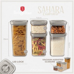 Set 5 recipiente plastic cu capace Sahara Collection Berlinger Haus BH 8575