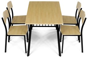 Set mobilier sufragerie Aeroplano (stejar sălbatic) (pentru 4 persoane). 1120643